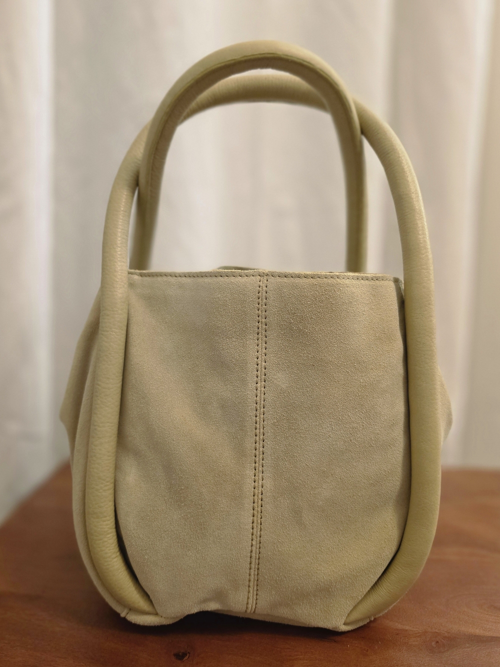 NWT Free People Barlow Suede Bucket Bag Sage Moss RARE Color - Picture 6 of 7